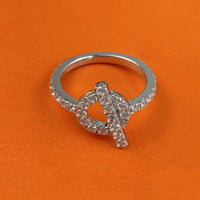 [Luckin Jewelry]ECHAPPEE RING SILVER DIAMOND
