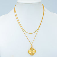 [Luckin Jewelry]CLOVER 25MM PEDANT NECKLACE GOLD