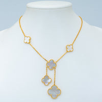 [Luckin Jewelry]CLOVER MOTHER OF PEARL NECKLACE 6 MOTIF