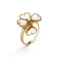 [Luckin Jewelry]SWEET CLOVER WHITE MOP RING