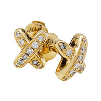 [Luckin Jewelry]JEUX DE GOLD DIAMOND EARRINGS