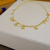 [Luckin Jewelry]BLOOMING SUPPLE NECKLACE BRASS