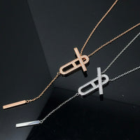 [Luckin Jewelry]HM NECKLACE PLATINUM ROSE GOLD DIAMOND
