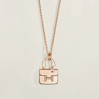 [Luckin Jewelry]AMULETTE PEDANT ROSE GOLD NECKLACE