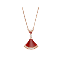 [Luckin Jewelry]DREAM NECKLACE CARNELIAN DIAMOND