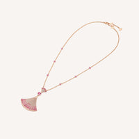 [Luckin Jewelry]DREAM NECKLACK DIAMOND PINK GOLD