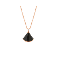 [Luckin Jewelry]DREAM NECKLACE ONYX 1 DIAMOND