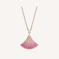[Luckin Jewelry]DREAM NECKLACE PINK GOLD PINK DIAMOND