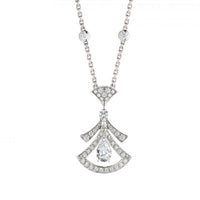 [Luckin Jewelry]DREAM NECKLACE WHITE DIAMOND SILVER