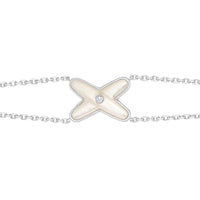 [Luckin Jewelry]JEUX BRACELET WHITE MOP SILVER 1 DIAMOND