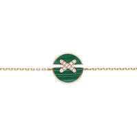 [Luckin Jewelry]JEUX DE BRACELET MALACHITE PINK GOLD DIAMONDS