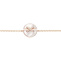 [Luckin Jewelry]JEUX DE BRACELET MOP PINK GOLD DIAMONDS
