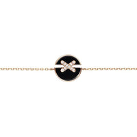 [Luckin Jewelry]JEUX DE BRACELET ONYX PINK GOLD DIAMOND