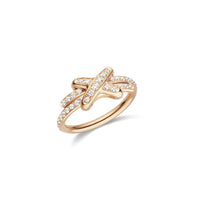 [Luckin Jewelry]JEUX DE RING PINK GOLD DIAMOND