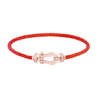 [Luckin Jewelry]FORCE 10 HALF DIAMOND PINK GOLD RED CORDERI LARGE AND MEDIUM MODEL