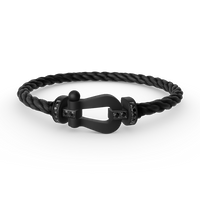 [Luckin Jewelry]FORCE LARGE SERIES HORSESHOE BLACK SAMURAI BRACELET