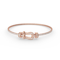 [Luckin Jewelry]FORCE  HORSESHOE  DIAMOND TENNIS BRACELET