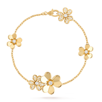 [Luckin Jewelry]FRIVOLE GOLD 5 FLOWERS BRACELET