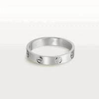 [Luckin Jewelry]LOVE RING 4MM 1 DIAMOND SILVER